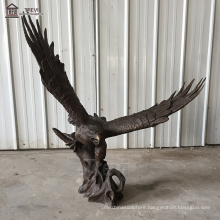 Vivid Hot Sale Garden Bronze Life Size Eagle Animal Statue
